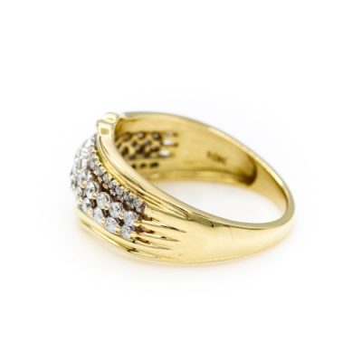 10K Yellow Gold 0.50TW I1 to I2 H to I Diamond Band Ring [OECR1003-12]