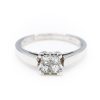 14K White Gold 0.40TW SI2 G to H Princess Cut Diamond Ring [OECR1010-12]