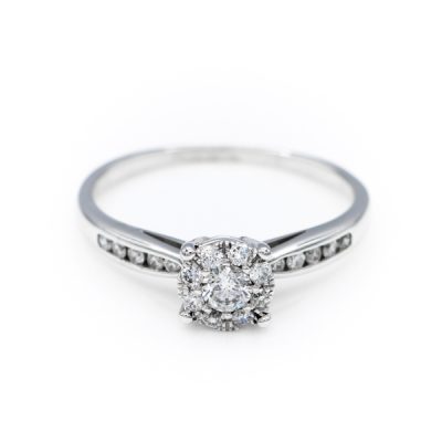 10K White Gold 0.50TW I1 to I2 H to I Diamond Women's Diamond Band Ring [OECR1012-12]