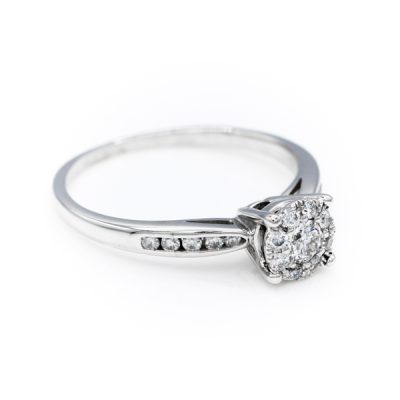 10K White Gold 0.50TW I1 to I2 H to I Diamond Women's Diamond Band Ring [OECR1012-12]