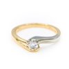 14K Two-Tone Gold 0.31CT VS2 H Diamond Ring [OECR1013-12]