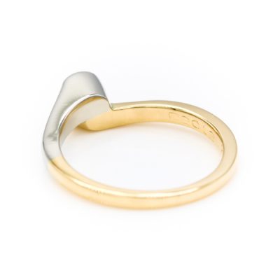 14K Two-Tone Gold 0.31CT VS2 H Diamond Ring [OECR1013-12]
