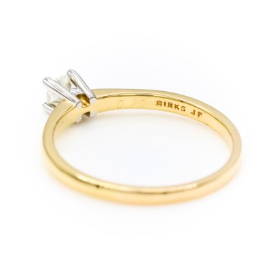 18K Two-Tone Gold 0.20CT VS1 H Diamond Women's Ring [OECR1014-12]