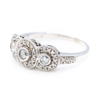 14K White Gold 0.50TW I1 to I2 H to I Diamond Women's Diamond Band Ring [OECR1016-12]