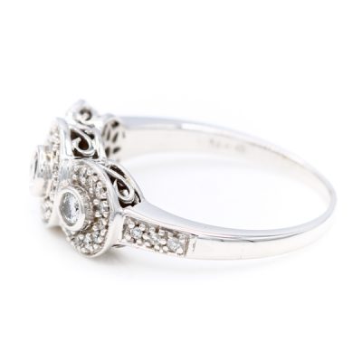 14K White Gold 0.50TW I1 to I2 H to I Diamond Women's Diamond Band Ring [OECR1016-12]