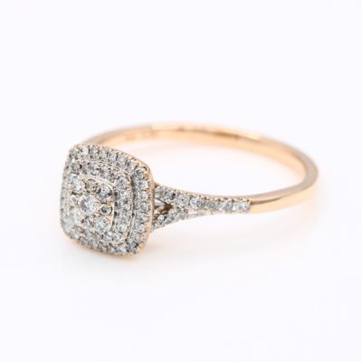10K Rose Gold 0.50TW I1 to I2 H to I Diamond Ring | MT Estate Collection [OECR1017-12]