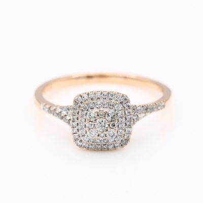 10K Rose Gold 0.50TW I1 to I2 H to I Diamond Ring | MT Estate Collection [OECR1017-12]