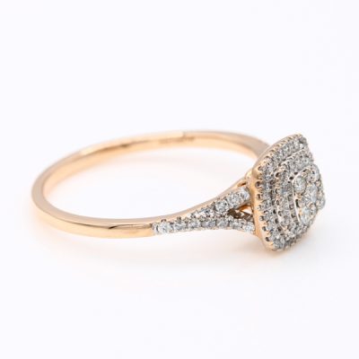 10K Rose Gold 0.50TW I1 to I2 H to I Diamond Ring | MT Estate Collection [OECR1017-12]