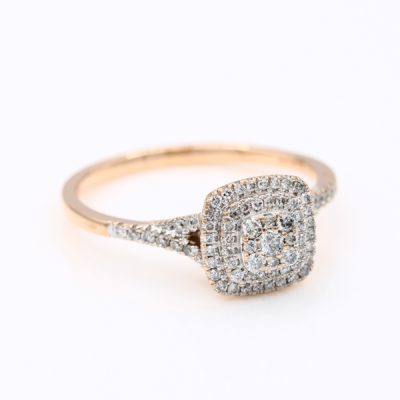 10K Rose Gold 0.50TW I1 to I2 H to I Diamond Ring | MT Estate Collection [OECR1017-12]