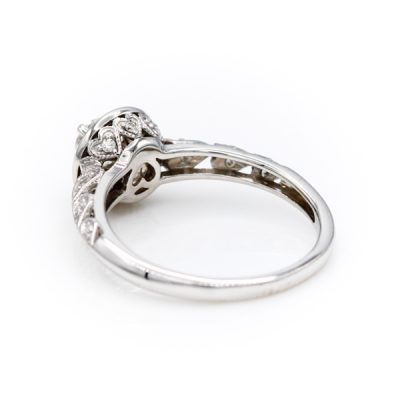 14K White Gold 0.17CT VS2 H Diamond Women's Ring | 0.23TW I1 H Diamonds [OECR1018-12]