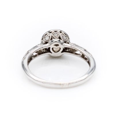 14K White Gold 0.17CT VS2 H Diamond Women's Ring | 0.23TW I1 H Diamonds [OECR1018-12]