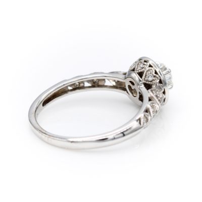 14K White Gold 0.17CT VS2 H Diamond Women's Ring | 0.23TW I1 H Diamonds [OECR1018-12]
