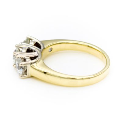 14K Two-Tone Gold 1.4TW I1 to I2 H to I Diamond Women's Diamond Band Ring [OECR1019-12]