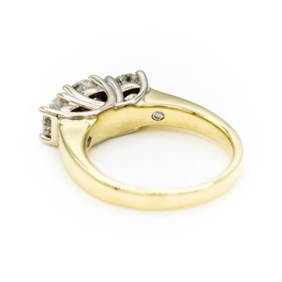 14K Two-Tone Gold 1.4TW I1 to I2 H to I Diamond Women's Diamond Band Ring [OECR1019-12]