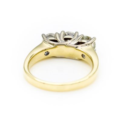 14K Two-Tone Gold 1.4TW I1 to I2 H to I Diamond Women's Diamond Band Ring [OECR1019-12]