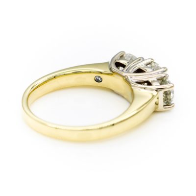 14K Two-Tone Gold 1.4TW I1 to I2 H to I Diamond Women's Diamond Band Ring [OECR1019-12]
