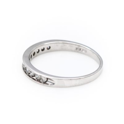 10K White Gold 0.25TW I1 to I2 G to H Diamond Diamond Band Ring [OECR1021-12]