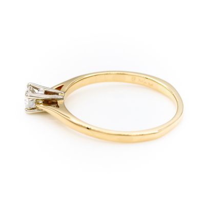 14K Two-Tone Gold 0.20CT VS2 H Diamond Women's Ring [OECR1024-12]