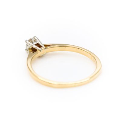 14K Two-Tone Gold 0.20CT VS2 H Diamond Women's Ring [OECR1024-12]