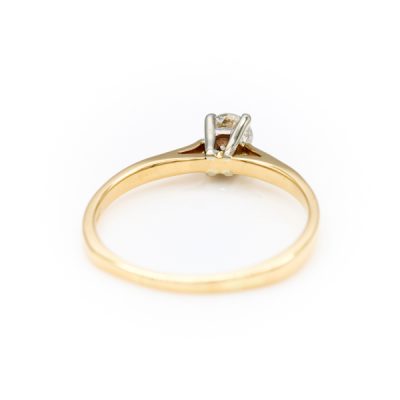 14K Two-Tone Gold 0.20CT VS2 H Diamond Women's Ring [OECR1024-12]