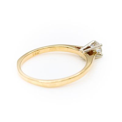 14K Two-Tone Gold 0.20CT VS2 H Diamond Women's Ring [OECR1024-12]
