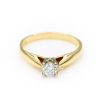 14K Two-Tone Gold 0.25CT SI2 H Diamond Women's Ring [OECR1025-12]