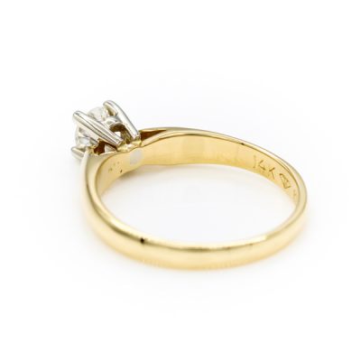 14K Two-Tone Gold 0.25CT SI2 H Diamond Women's Ring [OECR1025-12]