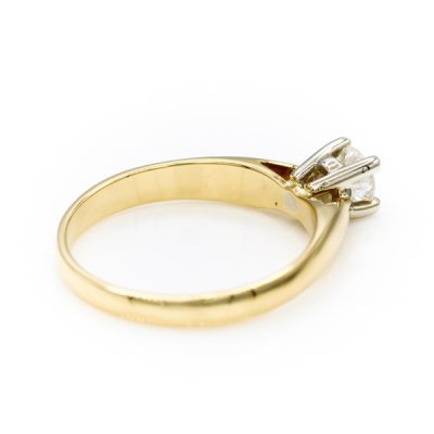 14K Two-Tone Gold 0.25CT SI2 H Diamond Women's Ring [OECR1025-12]