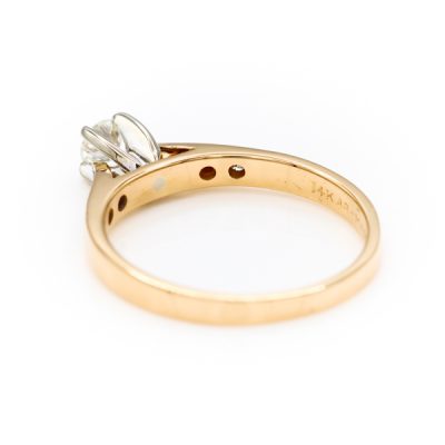 14K Two-Tone Gold 0.19CT VS1 H Diamond Women's Ring | 0.06TW Diamonds [OECR1026-12]