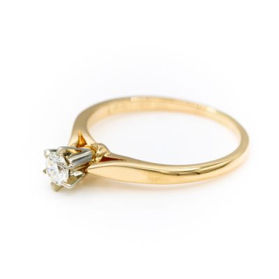 14K Two-Tone Gold 0.20CT VS1 H Diamond Women's Ring [OECR1027-12]