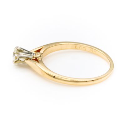 14K Two-Tone Gold 0.20CT VS1 H Diamond Women's Ring [OECR1027-12]