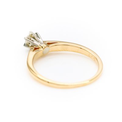14K Two-Tone Gold 0.20CT VS1 H Diamond Women's Ring [OECR1027-12]