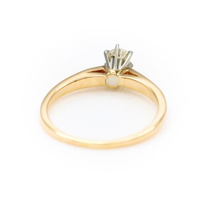 14K Two-Tone Gold 0.20CT VS1 H Diamond Women's Ring [OECR1027-12]