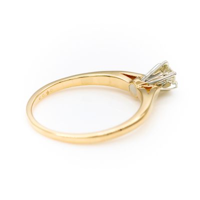 14K Two-Tone Gold 0.20CT VS1 H Diamond Women's Ring [OECR1027-12]