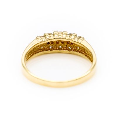 14K Yellow Gold 0.66TW I1 G to H Diamond Women's Diamond Band Ring [OECR1028-12]