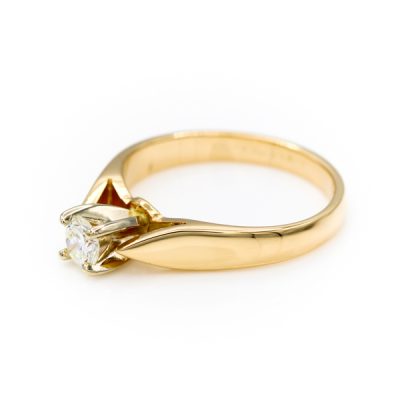 14K Two-Tone Gold 0.25CT VS1 H Diamond Women's Ring [OECR1029-12]