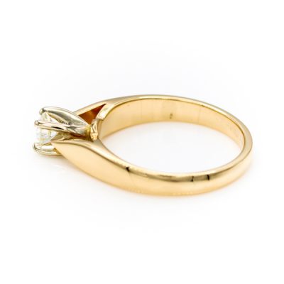 14K Two-Tone Gold 0.25CT VS1 H Diamond Women's Ring [OECR1029-12]