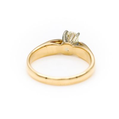 14K Two-Tone Gold 0.25CT VS1 H Diamond Women's Ring [OECR1029-12]