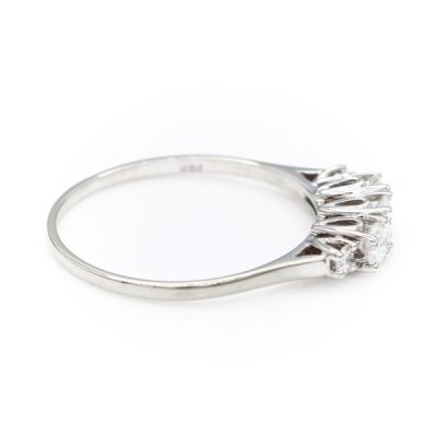 14K White Gold 0.60TW VS2 G to H Diamond Women's Ring | 0.22CT/0.30TW/0.08TW VS2 G to H Diamond [OECR1030-12]