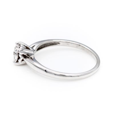 10K White Gold 0.10TW I1 to I2 G to H Diamond Women's Ring [OECR1032-12]