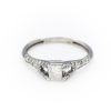 14K White Gold 0.35CT I1 to I2 I to J Diamond Women's Ring | 0.15TW Diamonds [OECR1033-12]