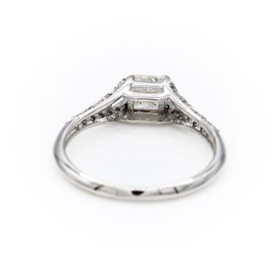 14K White Gold 0.35CT I1 to I2 I to J Diamond Women's Ring | 0.15TW Diamonds [OECR1033-12]