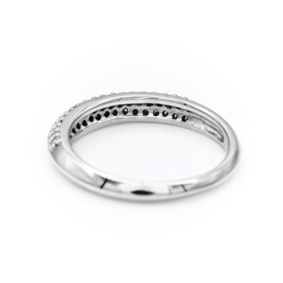 14K White Gold 0.19TW I1 to I2 G to H Diamond Band Ring [OECR1035-12]