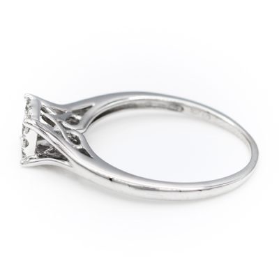 10K White Gold 0.17TW I1 to I2 G to H Diamond Ring [OECR1036-12]
