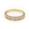14K Yellow Gold 0.50TW I1 to I2 G to H Round Brilliant Cut Diamond Band Ring [OECR1047-12]