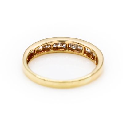14K Yellow Gold 0.50TW I1 to I2 G to H Round Brilliant Cut Diamond Band Ring [OECR1047-12]