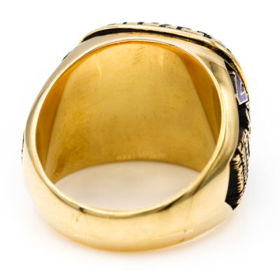 10K Yellow Gold Men's VANIER CUP XXVII 1991 NATIONAL CHAMPIONSHIP Ring [OECR1051-12]