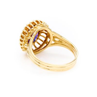 14K Yellow Gold Amethyst Amethyst Ring [OECR10101-12]