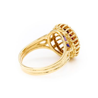 14K Yellow Gold Amethyst Amethyst Ring [OECR10101-12]
