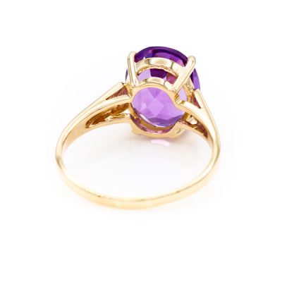10K Yellow Gold Amethyst Ring [OECR10105-12]